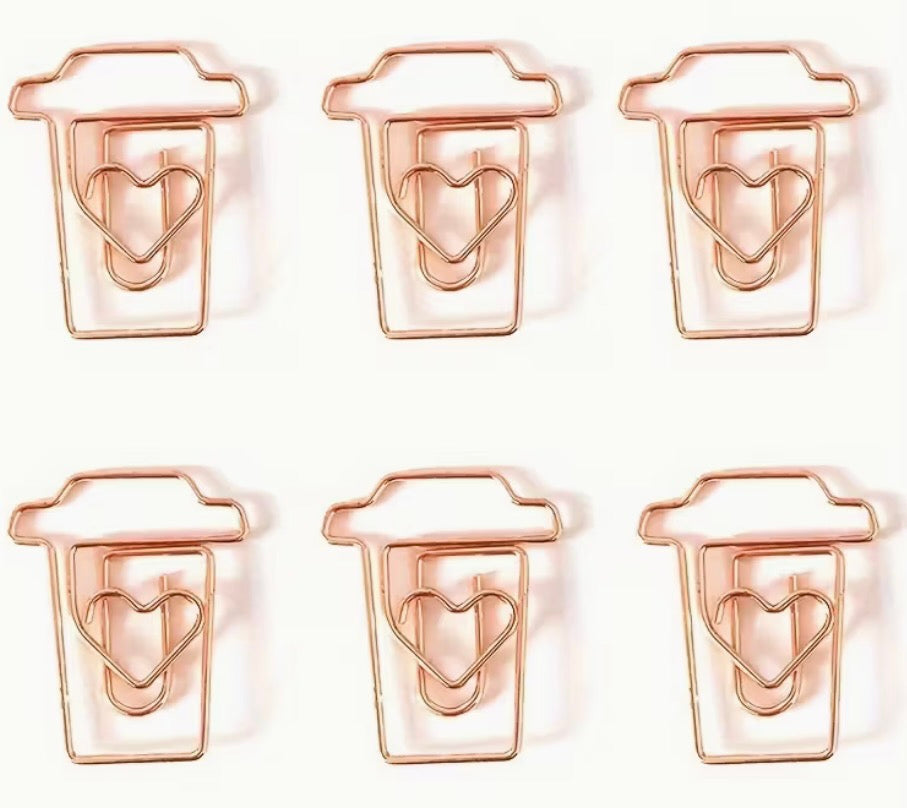 Rose Gold Coffee Cup with small heart