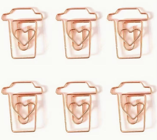 Rose Gold Coffee Cup with small heart