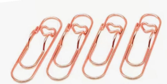 Rose Gold Pen holder Decorative Paperclip