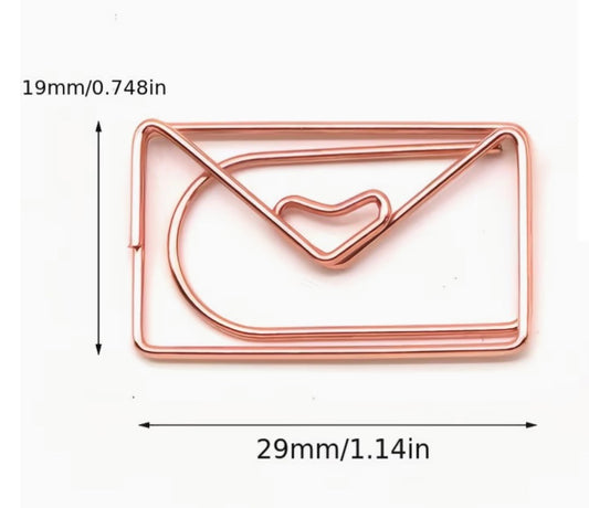 Rose Good Envelope shaped Paperclip