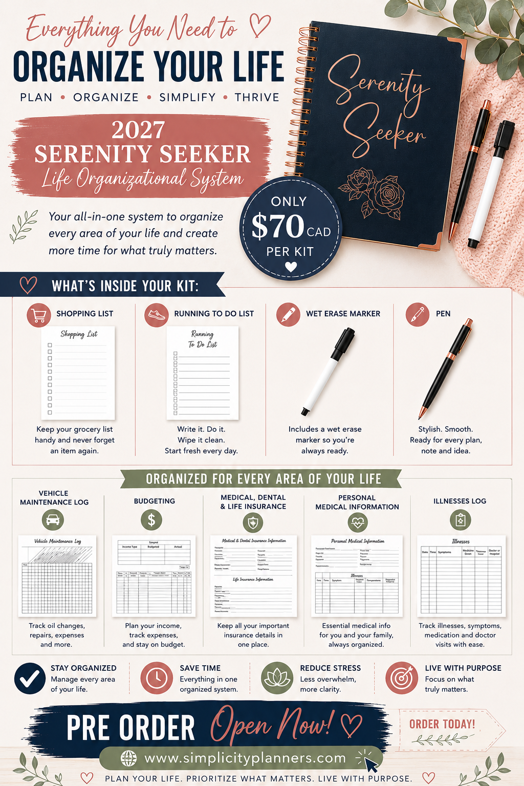 2027 Serenity Seeker Life Management System Box Set
